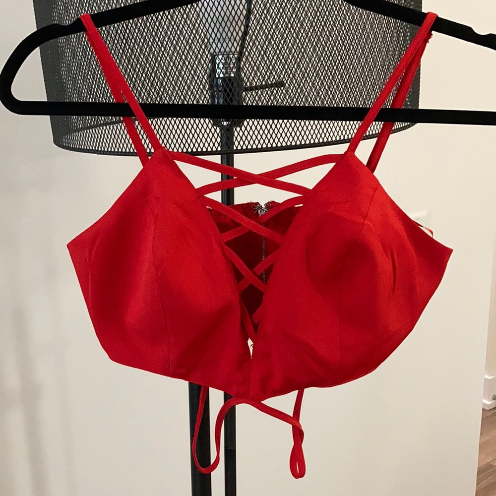 Red Crop Top
